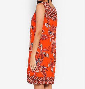 Sleeveless Floral Print Mini Dress